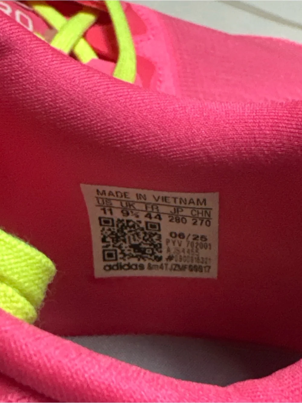 adidas Adizero EVO SL Pink Womens Size 11 Running Shoes Athletic JS4455 NEW